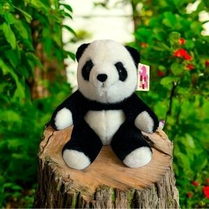 NWT The San Diego Zoo-Wild Animal Park Panda Bear Black White Plush Stuffed Toy